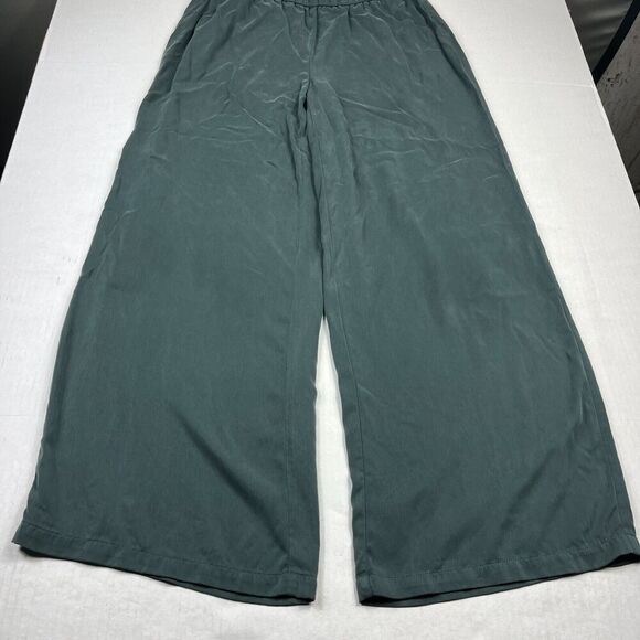 LOGO Lori Goldstein Womens Wide Leg Pull On Green Lounge Relaxed Fit SMALL - Picture 2 of 12